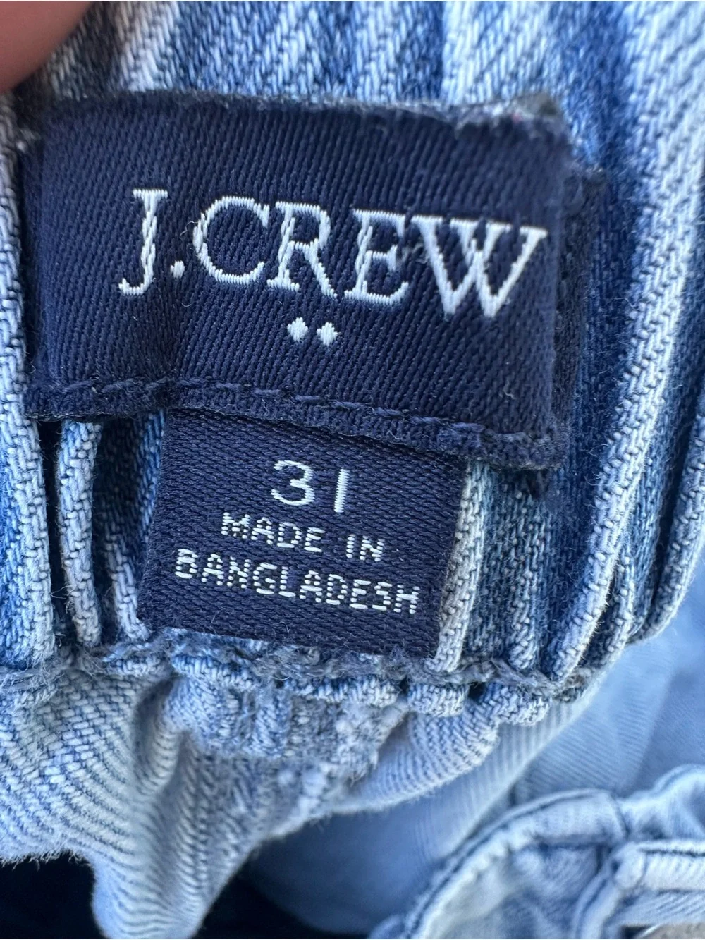 J.Crew Denim cargo jogger jeans womens 31 blue pockets elastic waist